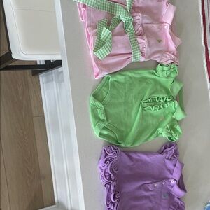 Ralph Lauren bundle- Pink, Green, and Purple Baby .